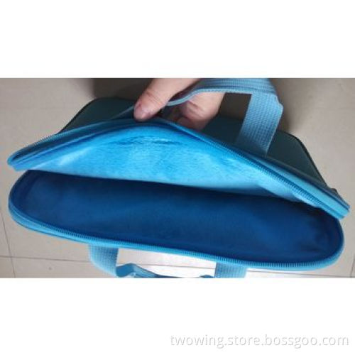 Neoprene laptop bag, suitable for 7 and 10" computer, with PP webbing handle, solid print logo